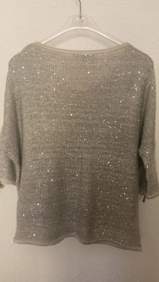 Jersey Tintoretto lentejuelas calado Talla S