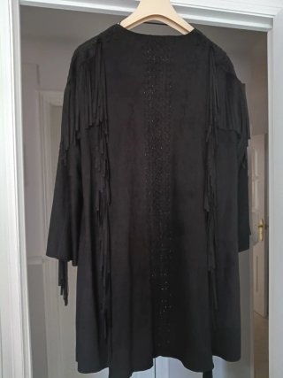 Abrigo gris espiga ZENDRA