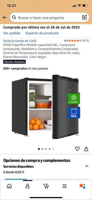 Mini nevera 46L No se hacen envíos