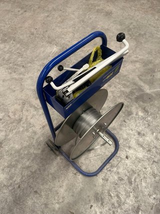Carro flejadora industrial con fleje