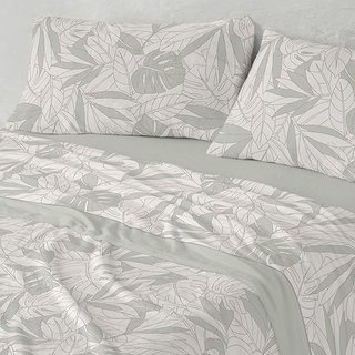 Sábanas coralina 150 verde diseño 994 Burrito Blanco