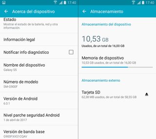 Samsung Galaxy S5, batería nueva, microSD 64GB