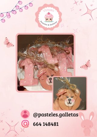 Realizó pasteles personalizados galletas y postres