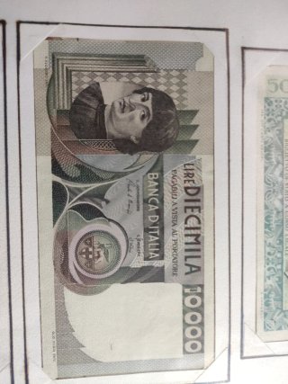 3 Banconote Italia: 1x500 Lire, 2x10000 Lire