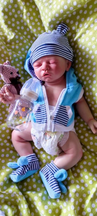 Bebé reborn silicona platino 45-46cm niño o niña