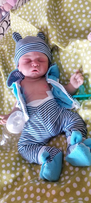 Bebé reborn silicona platino 45-46cm niño o niña