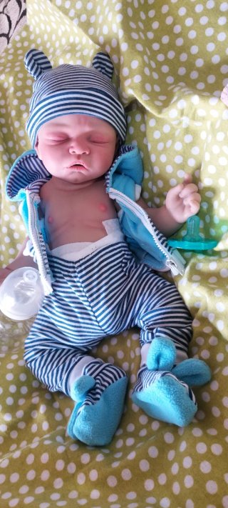 Bebé reborn silicona platino 45-46cm niño o niña