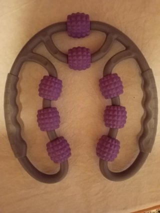 Rodillo de masaje muscular púrpura
