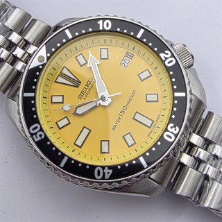 Seiko 7002-7000 SS Automático Amarillo