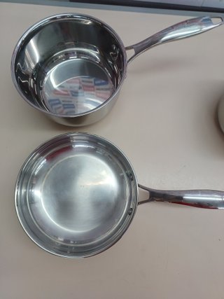 Batería cocina acero inox 15 piezas Amazon Basics