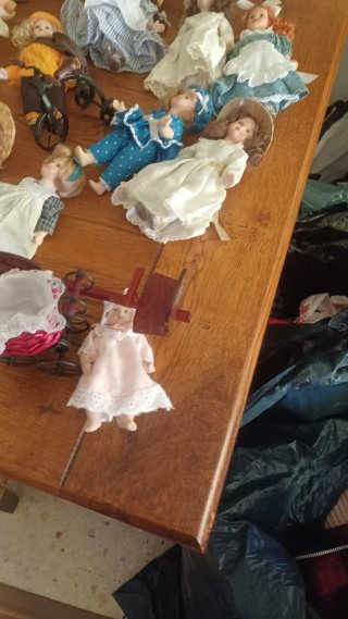 Lote de muñecas de porcelana