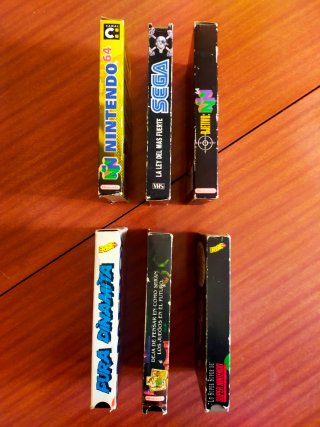 6 VHS Hobby Consolas Años 90