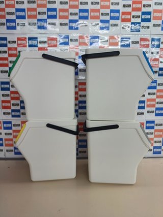 Cubos reciclaje 20L apilables set 4 Tatay Easy Waste