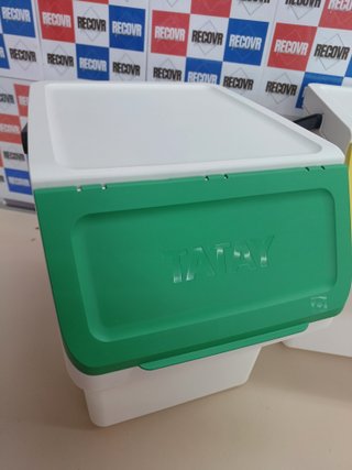 Cubos reciclaje 20L apilables set 4 Tatay Easy Waste