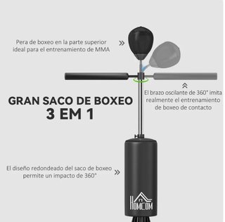 Saco de Boxeo Pie con Bola Velocidad