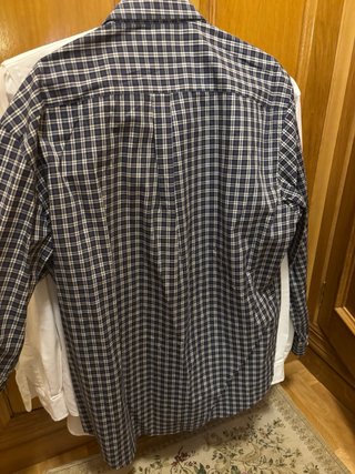Camisa Pedro del Hierro cuadros azul y blanco