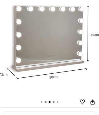 Specchio trucco con luci LED