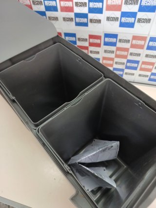 Cubos reciclaje bajo fregadero 2x14L EMUCA