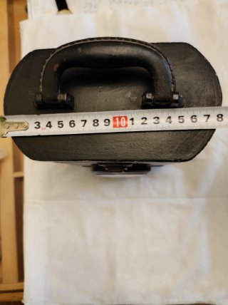 Caja joyero rústica con reloj