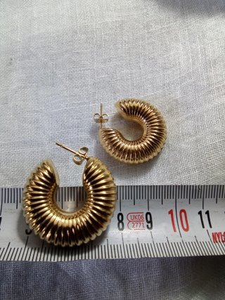 Pendientes Aros Gruesos Dorados
