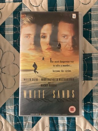 VHS White Sands Película Crimen Suspense Thriller