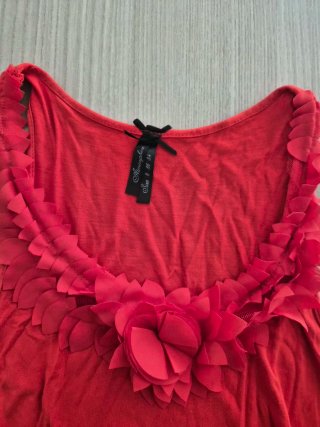 Canotta elegante rossa