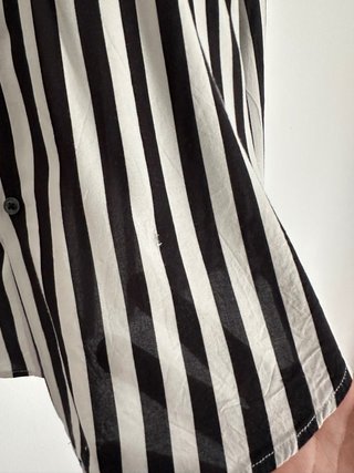 Camicia Zara Uomo Righe Bianche e Nere