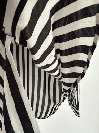 Camicia Zara Uomo Righe Bianche e Nere