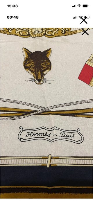Foulard Hermès vintage .
