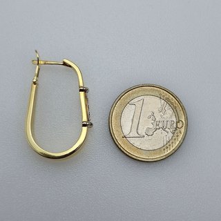 Pendientes Oro 18K Diamantes 6.22gr 3cm