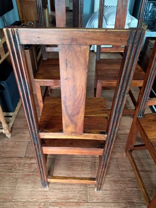 Conjunto 4 Sillas Madera Maciza