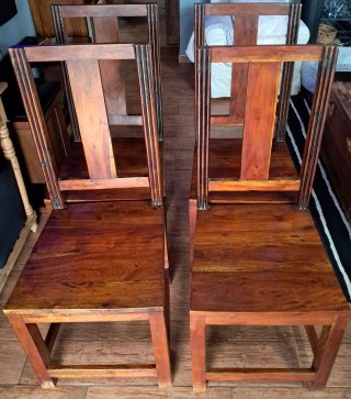 Conjunto 4 Sillas Madera Maciza