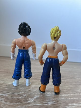 Vegetto y Super Saiyan Son Gohan vintage 90s