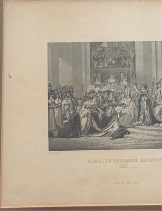 Litografía Napoleón Coronación Emperador