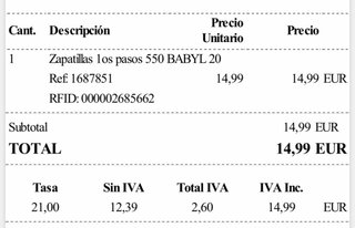 Zapatos barefoot para bebé TALLA 11.6 - 12.3 cm.