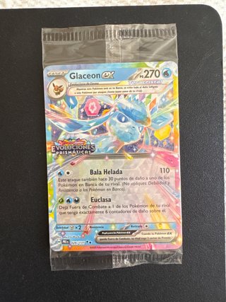 Glaceon EX Evoluciones Prismáticas Carta Pokémon