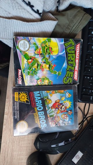 Lote 2 Juegos NES: Mario Bros y TMNT