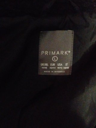 Chaqueta Negra Talla L Mujer Primark