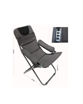 Silla de camping plegable gris Homecall
