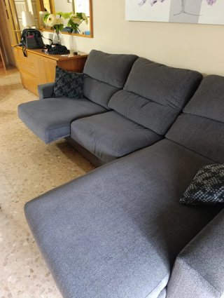 Sofá Chaiselongue Gris 2,75m