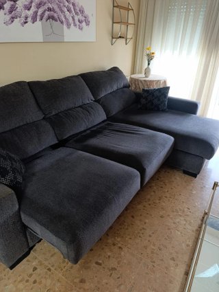 Sofá Chaiselongue Gris 2,75m
