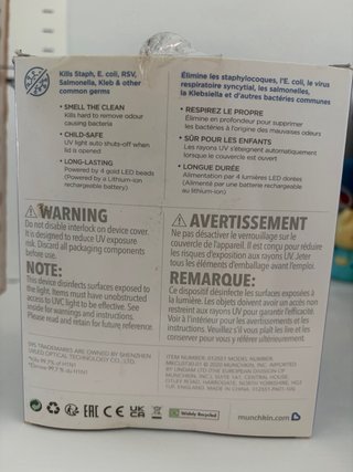 Esterilizador UV Portátil Munchkin 59S Plus