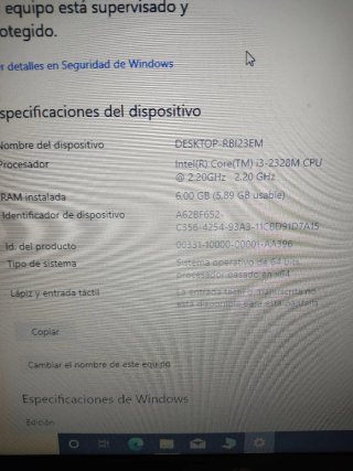 Portátil HP 650. CUORE I3