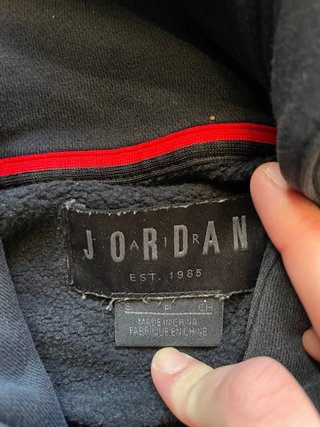 Sudadera Jordan Negra con Logo