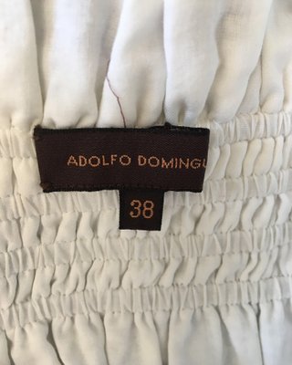 Falda blanca crema de Adolfo Dominguez, talla 38