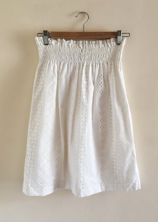 Falda blanca crema de Adolfo Dominguez, talla 38