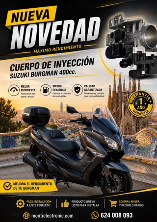 Cuerpo Inyección Suzuki Burgman 400cc