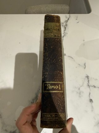 Lote 2 libros “Episodios de la Guerra Europea”