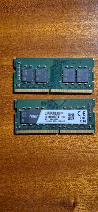 2x 16GB DDR4 3200MHz SODIMM RAM