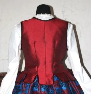 Justillo Baturra Rojo satinado